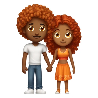 indian girl in love with a guy with curly red hair who plays basketball sticker