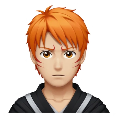 fait moi un emoji de Ichigo Kurosaki sticker