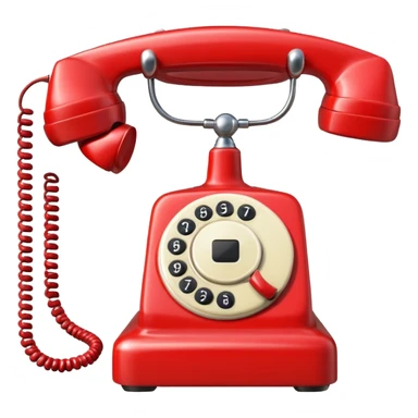 red phone ringing sticker