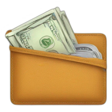 empty open wallet sticker