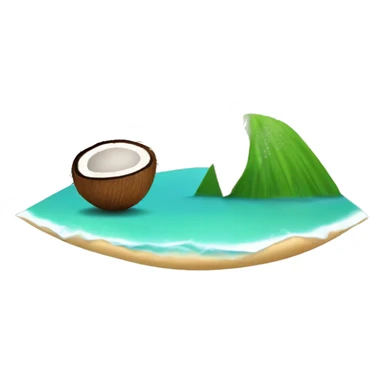 coconut tree with cocos and the numbers 2024 sticker