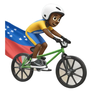 summer olympics bmx boy sticker