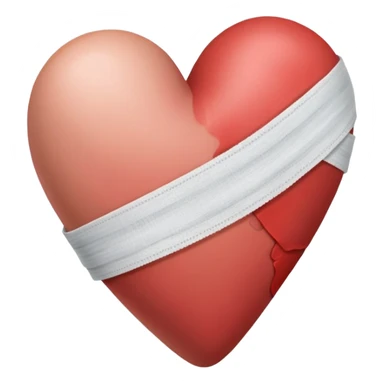 Bandaged heart sticker