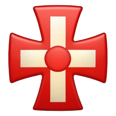 the red cross of the knights templar sticker