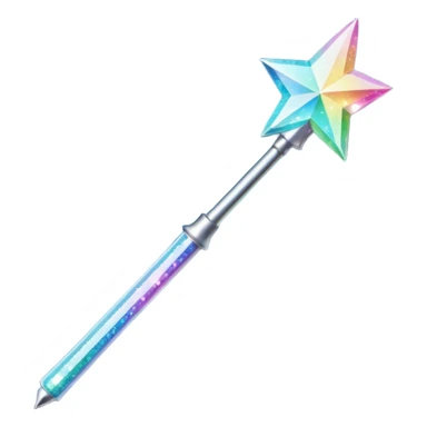 glitter magic wand sticker