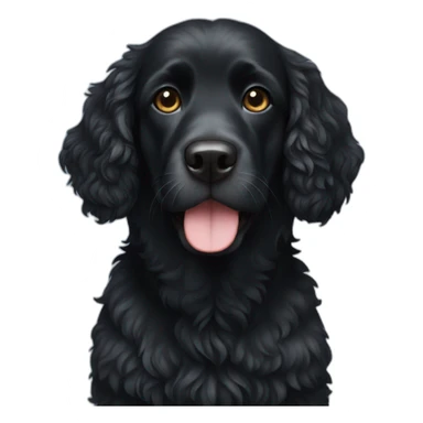 Black Water dog sticker