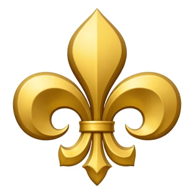 Flor de Lis ouro sticker