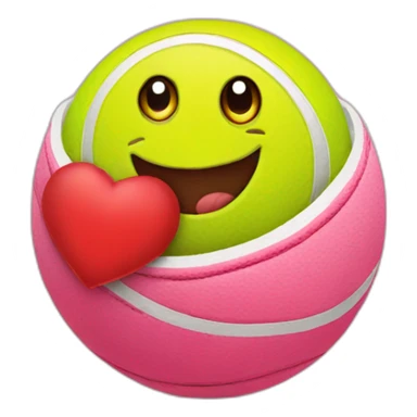 saint valentines day tennis ball sticker