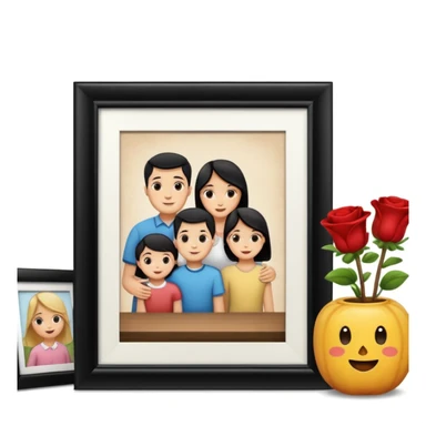 family photo frame, travelling sticker
