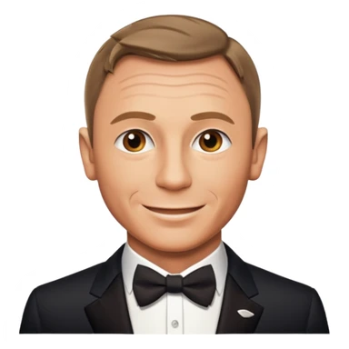 James Bond exactly similar to daniel craig sticker