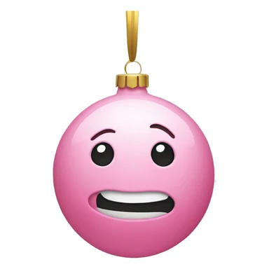 a pink ornament  sticker