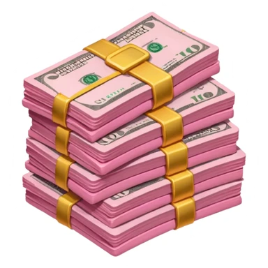 pink money sticker