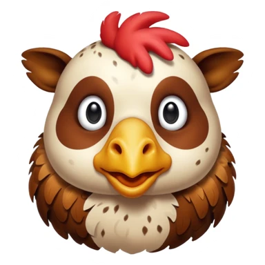 mixed chicken and cow sticker
