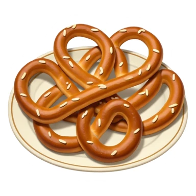 Plate of Pretzel sticker