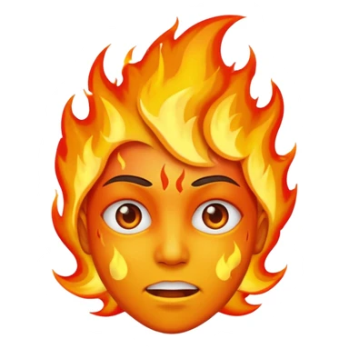This emoji 😶 On fire sticker