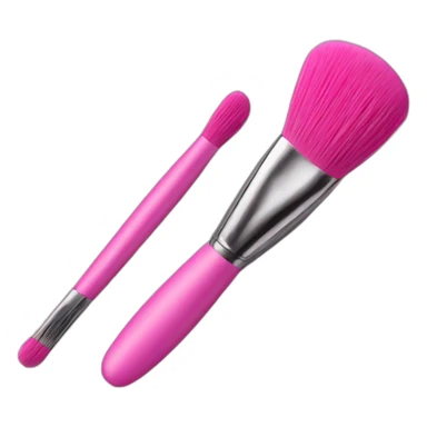 Pink makeup brush  sticker