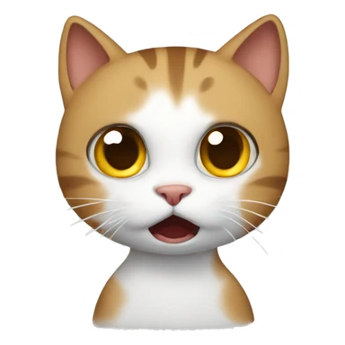 Cat patient afraid sticker