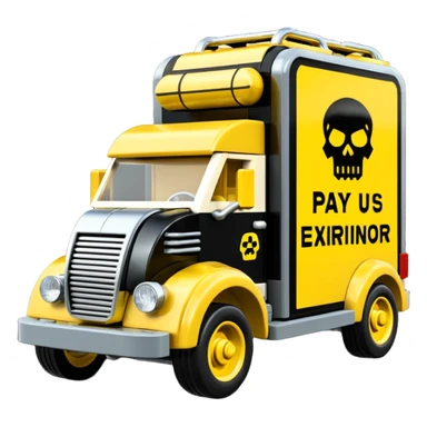 Heroic Lego SuperBug Ron’s toxic-oozing exterminator thorax superminator antique tall moving van hot rod(motto: Pay us to kill ’em) sticker