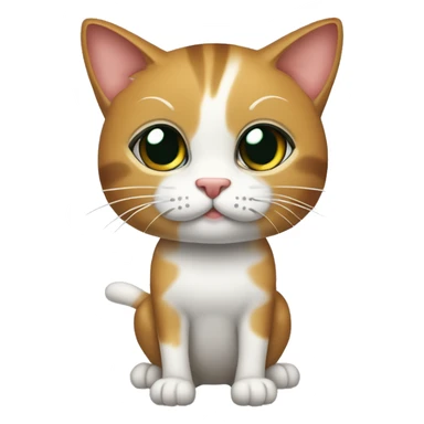 gato com bocão, cílios postiço e unhas pintadas debochado  sticker