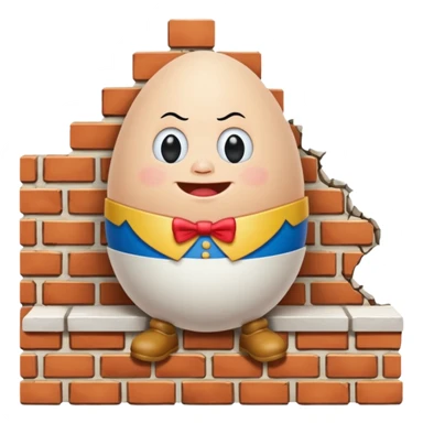 humpty dumpty Nursery Rhyme Character sticker