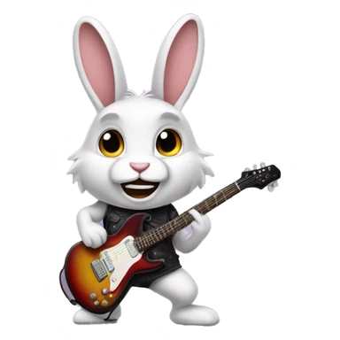 Hard rock bunny sticker
