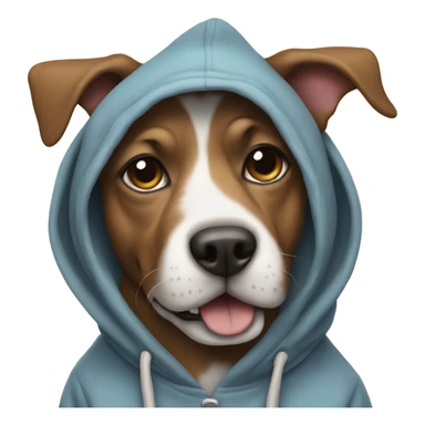 Dog wearing Hoodies  sticker