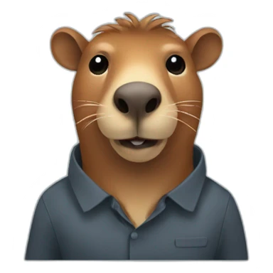 capibara call center sticker