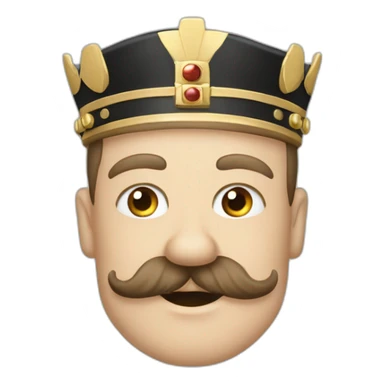 king-charles-adolf-hitler-franking-moustache happy sticker