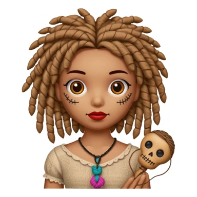 Voodoo doll girl  sticker