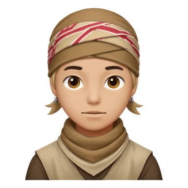 character with bandana sticker