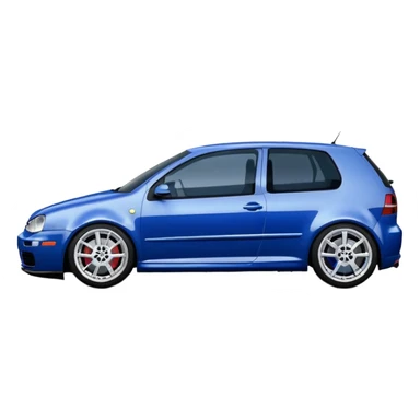 Volkswagen golf mk4 r32 blue sticker