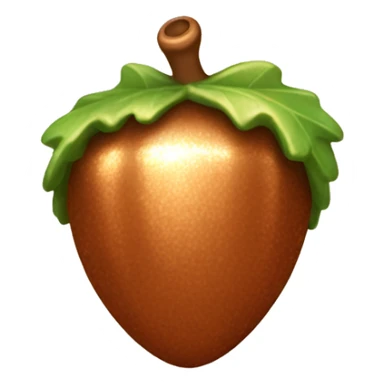sparkling copper Acorn sticker