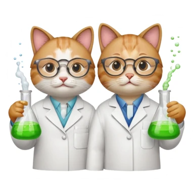 Chemist cats sticker