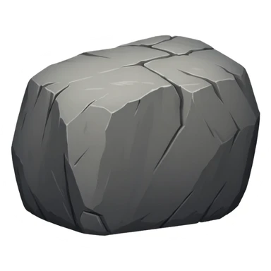 create a dnd style boulder.png using 48x48 pixels size sticker