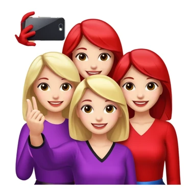 girls taking selfie in club sticker