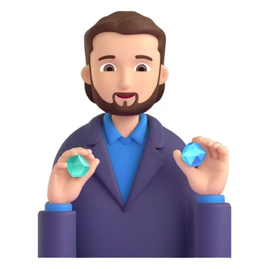 chiropractor with healing crystal minerals sticker