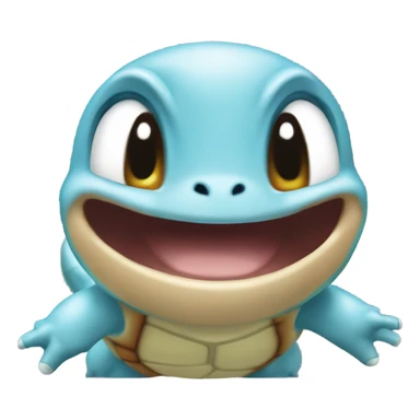 Squirtle laughing hysterically sticker