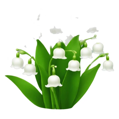 Lily of the valley flowers sticker