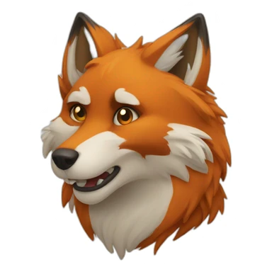 Dire fox sticker