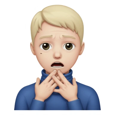 criss cross hands around throat choking self emoji sticker