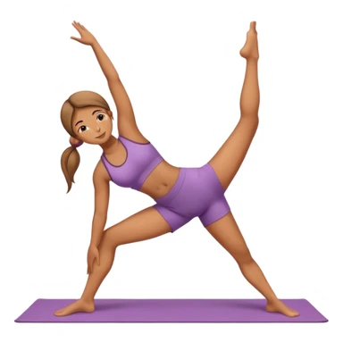 Girl doing yoga  sticker