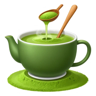 Matcha tea sticker