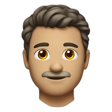 Man who is wider than he is tall sticker