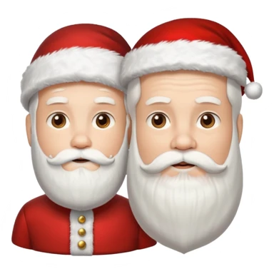 santa husband wife sticker