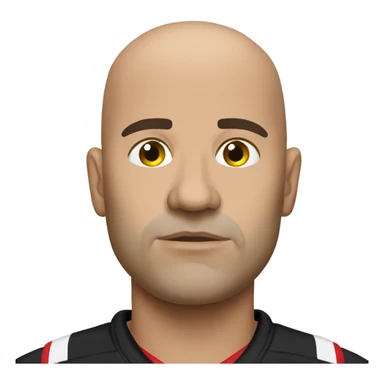 Sad bald falcons fan sticker