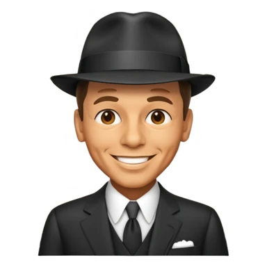 Frank sinatra emoji showing some data anlytics sticker