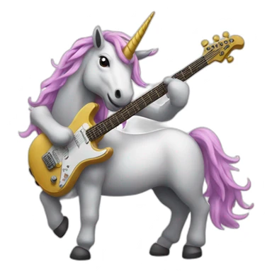 licorn guitarist sticker