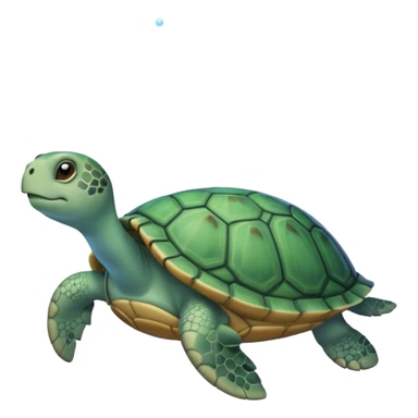 Turtle with a Cinderella dress on and a fart coming out of it sticker