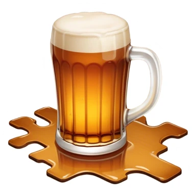 spilled ale on floor sticker