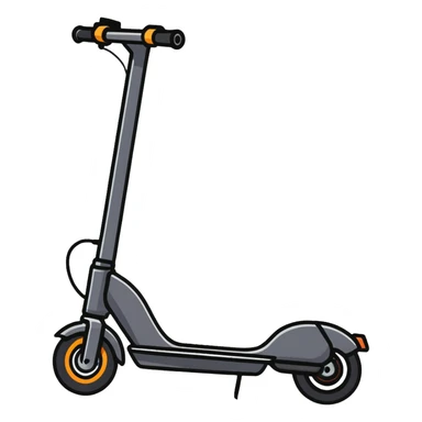 electric scooter with wheels sticker